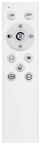 Plafonieră LED RGB dimabilă Solight WO8015 FLOCO LED/30W/230V+RGB/6W d. 40 cm + telecomandă