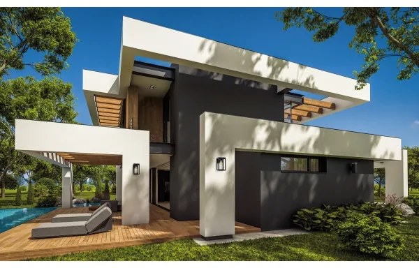 Aplică de exterior cu senzor Kanlux 34982 VIMO 1xE27/15W/230V IP44