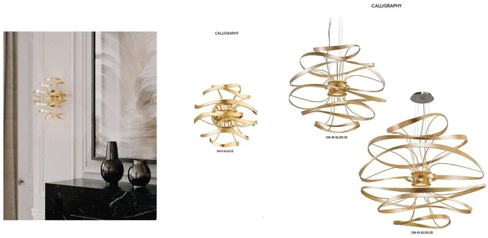 Candelabru LED design contemporan CALLIGRAPHY large