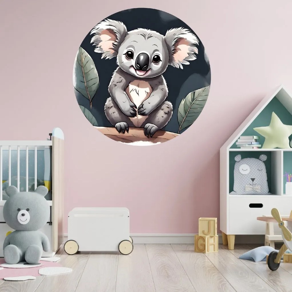 PIPPER. Autocolant circular de perete „Koala” mărimea: 60cm