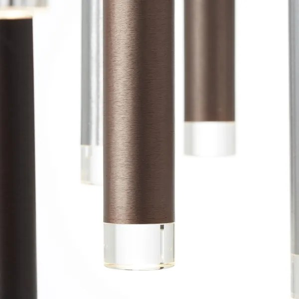 Brilliant - Lustră suspendată LED dimabilă pe cablu CEMBALO LED/70W/230V crom/negru/maro