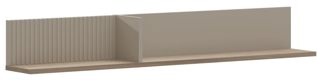 Raft de perete Demandaron (taupe + stejar silverjack). 1116810
