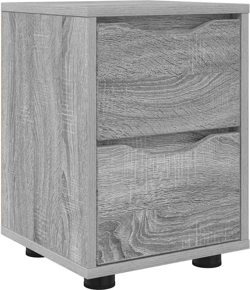 vidaXL Noptieră cu sertar Gri Sonoma 30,5 x 30 x 43 cm Lemn compozit
