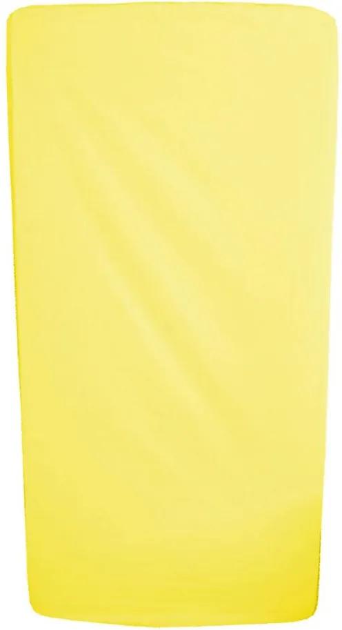 Cearceaf galben cu elastic pentru saltea 60 x 85 cm