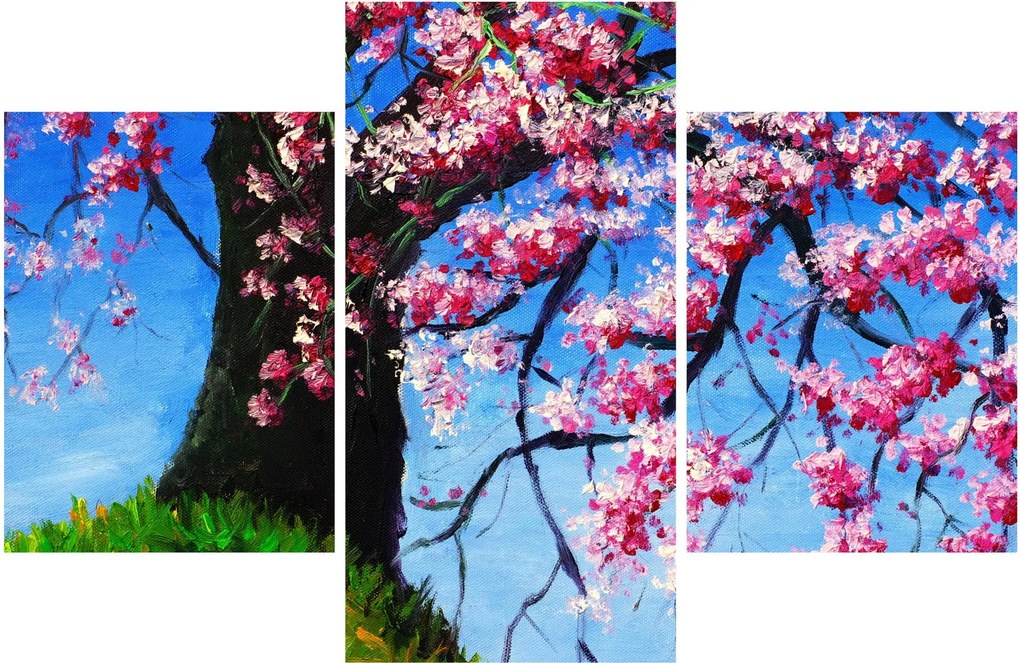 Tablou - Cireș înflorit - pictură (90x60 cm)