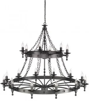 Candelabru clasic WARWICK 18 becuri E14 Elstead WR18 GR