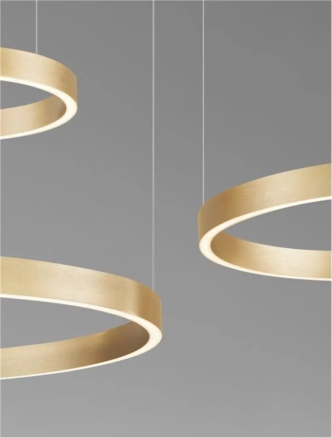 Lustra LED circulara cu 3 inele 80/60/40cm ELOWEN