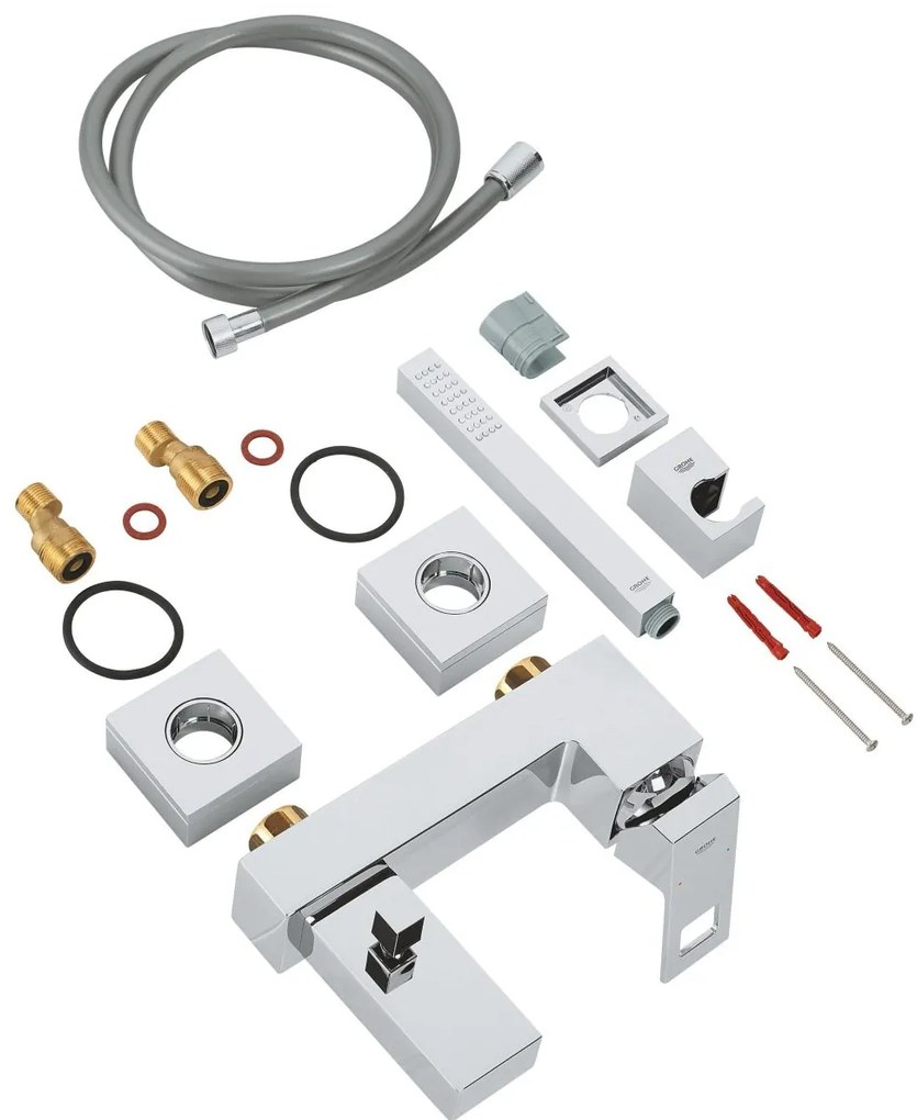 Grohe Eurocube baterie cada-dus perete crom 23141000