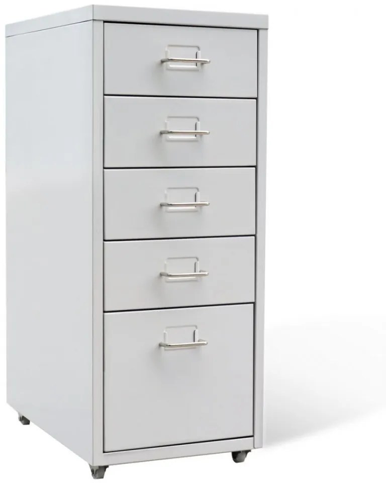 Dulap metalic pentru depozitare cu 5 sertare, gri