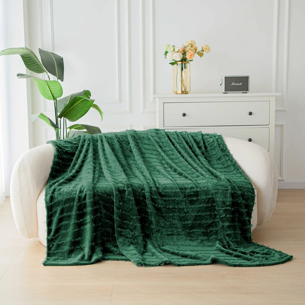 Patura microplus PRESTIGE verde inchis Dimensiune: 160 x 200 cm