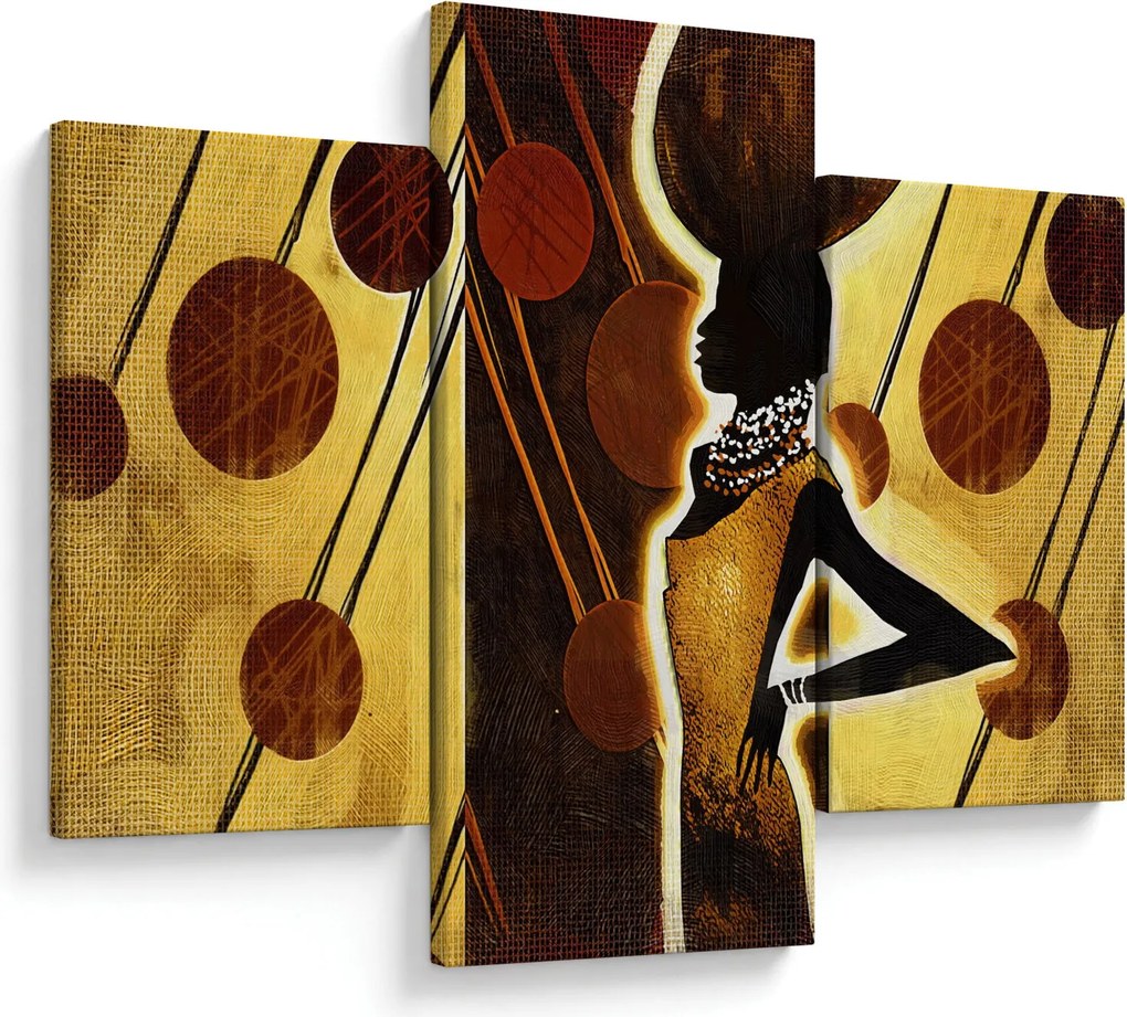 Tablou cu pictură artistică străveche (90x60 cm)