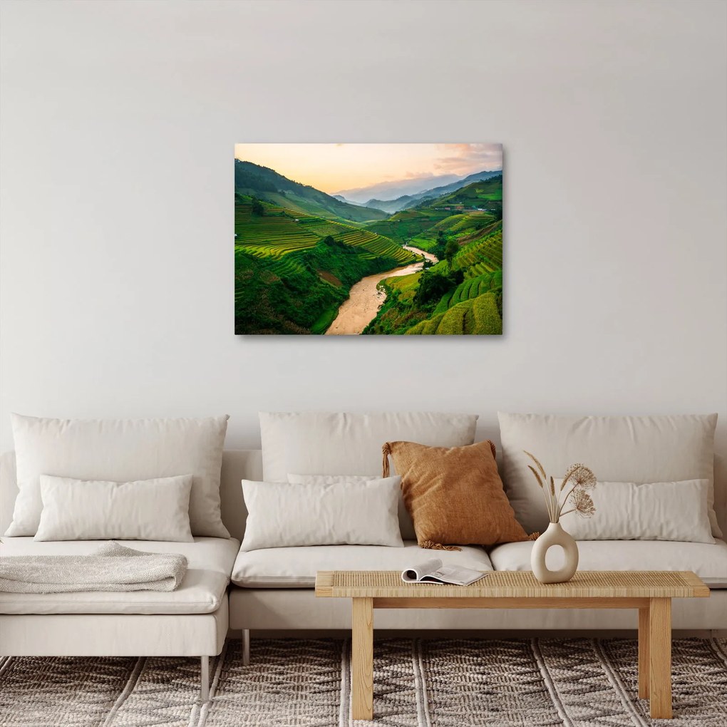 Tablou - Terase de orez II. (70x50 cm)