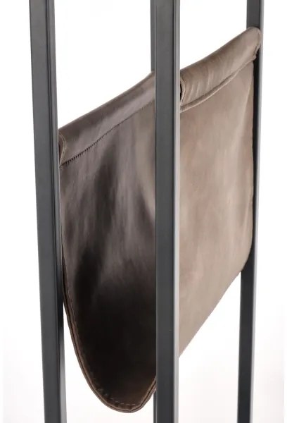 Măsuță laterală COMPACT 65x47 cm negru/maro