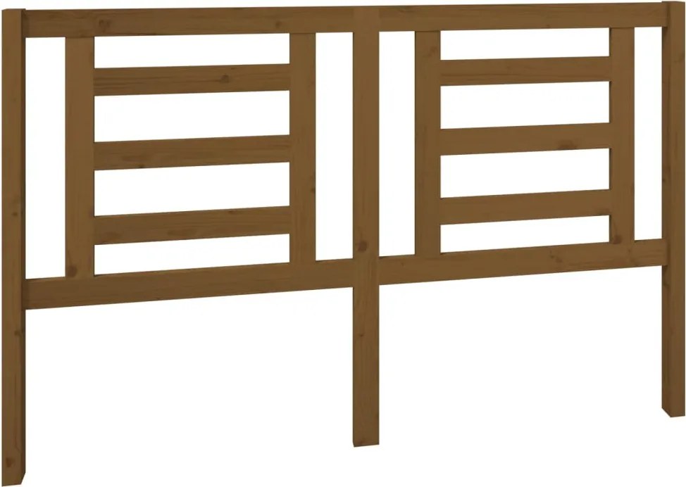 vidaXL Tăblie de pat, maro miere, 156x4x100 cm, lemn masiv de pin