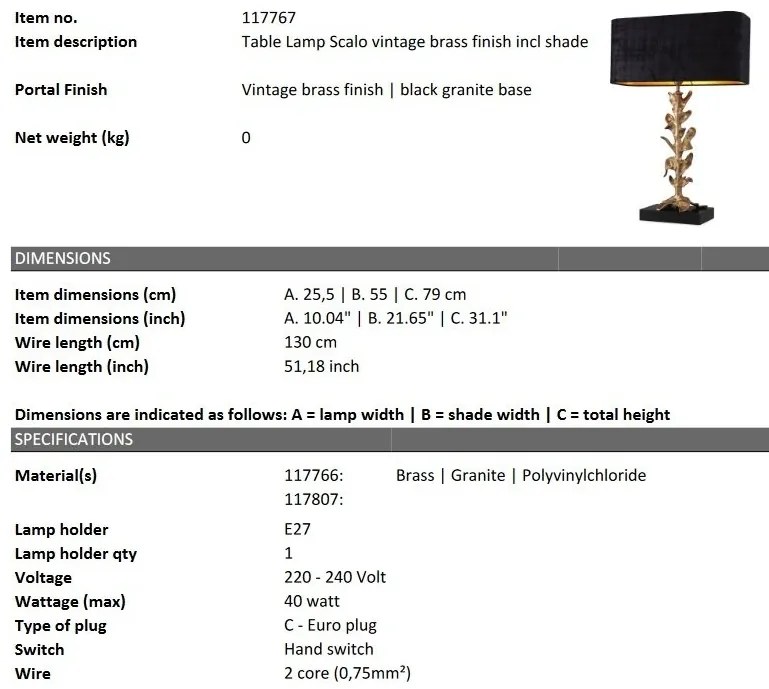 Veioza, Lampa de masa design LUX Scalo