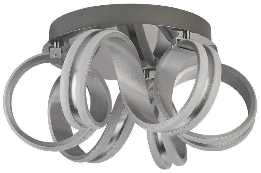 Lustra LED aplicata design modern Belle argintiu