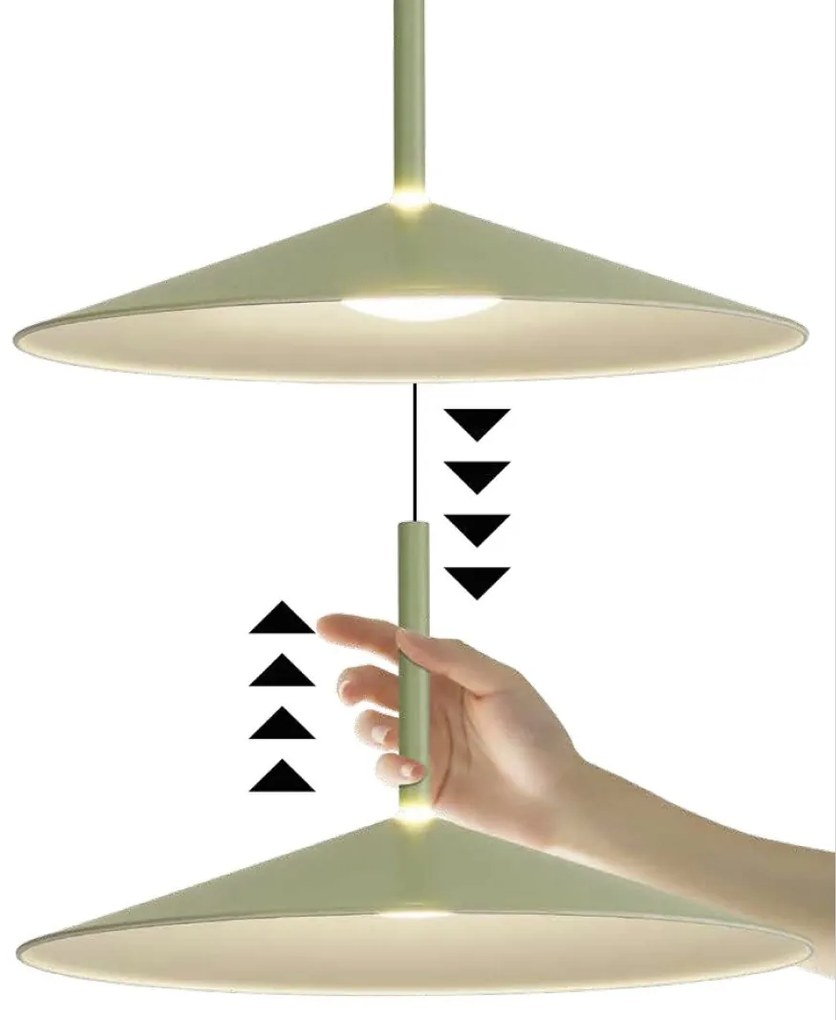 Lustra/Pendul LED reglabil CALICE alb 9W