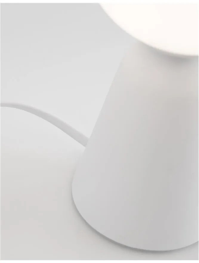 Veioza, lampa de masa design modern ZERO gips alb NVL-9577011