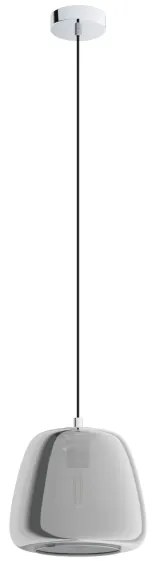 Lustră pe cablu ALBARINO 1xE27/40W/230V d. 26 cm gri Eglo 39666