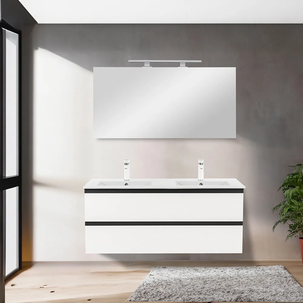 Dulap inferior Vario Forte 120 cu lavoar antracit-alb