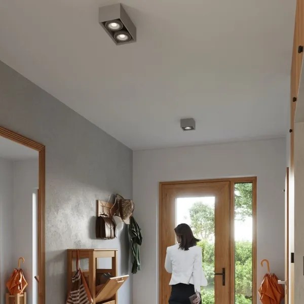 Plafonieră QUATRO 2xGU10/40W/230V beton