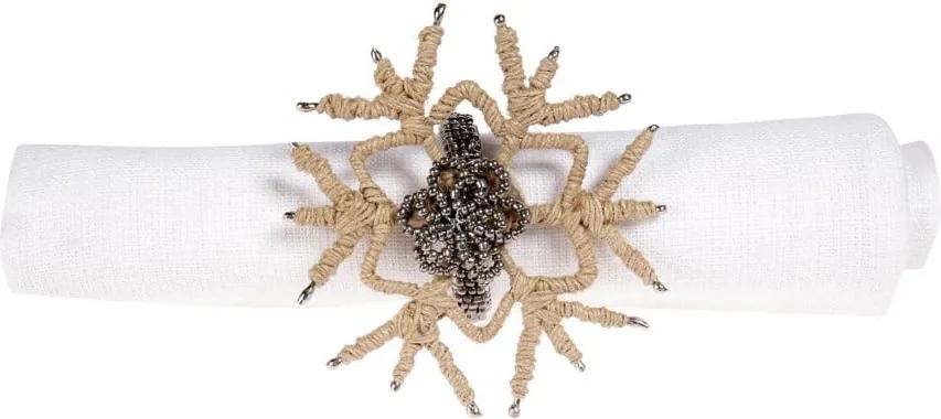Set 12 inele decorative pentru șervețele Côté Table Snowflake