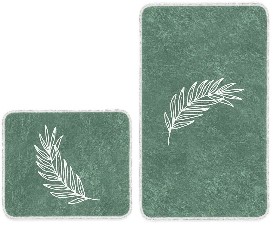 Covorașe de baie verde 2 buc. 60x100 cm – Mila Home
