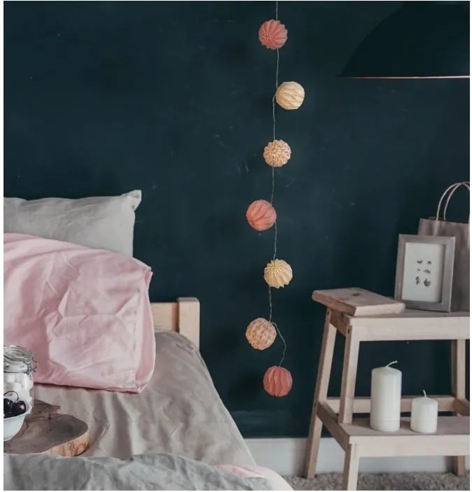 Ghirlandă luminoasă cu LED DecoKing Ball, lungime 1,65 m, 10 beculețe