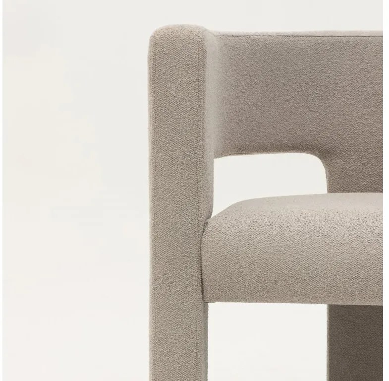 Fotoliu de design bej inchis ALPAH LOOP
