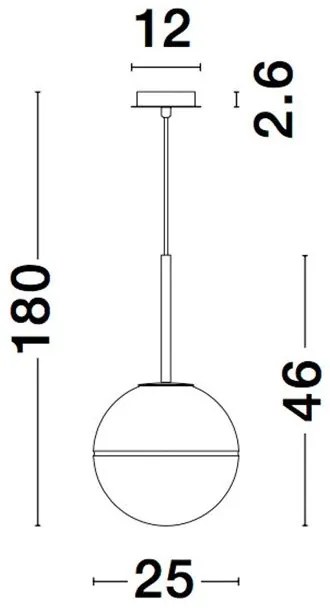 Pendul modern design deosebit CANTONA, 25cm NVL-9960612