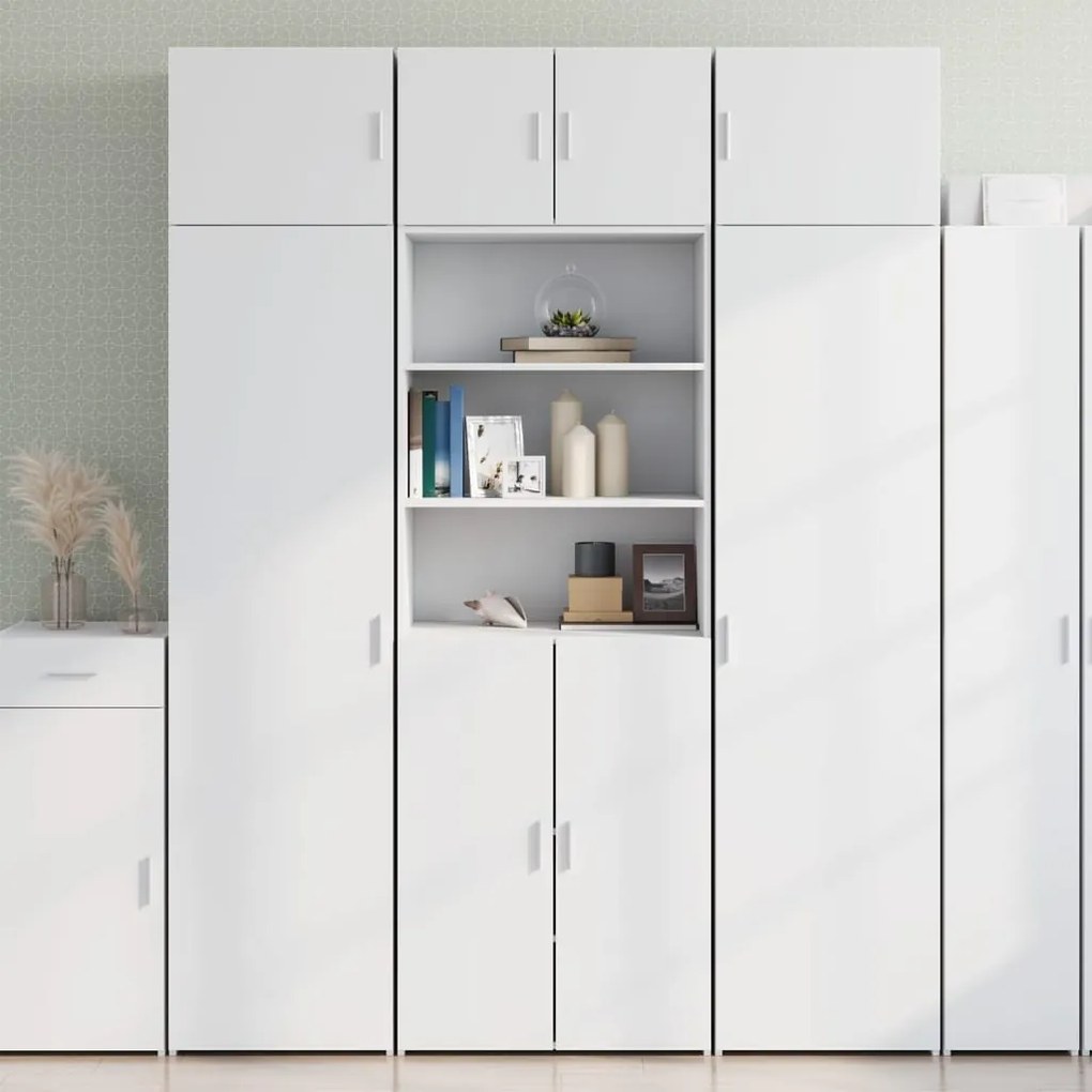 vidaXL Dulap de depozitare, alb, 70x42,5x225 cm, lemn prelucrat