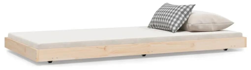 823504 vidaXL Cadru de pat, 90x190 cm, lemn masiv de pin