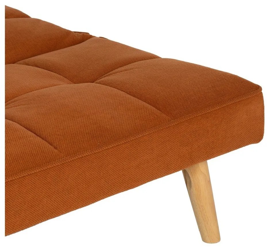 Canapea cărămizie extensibilă cu tapițerie din chenille 175 cm – Ixia