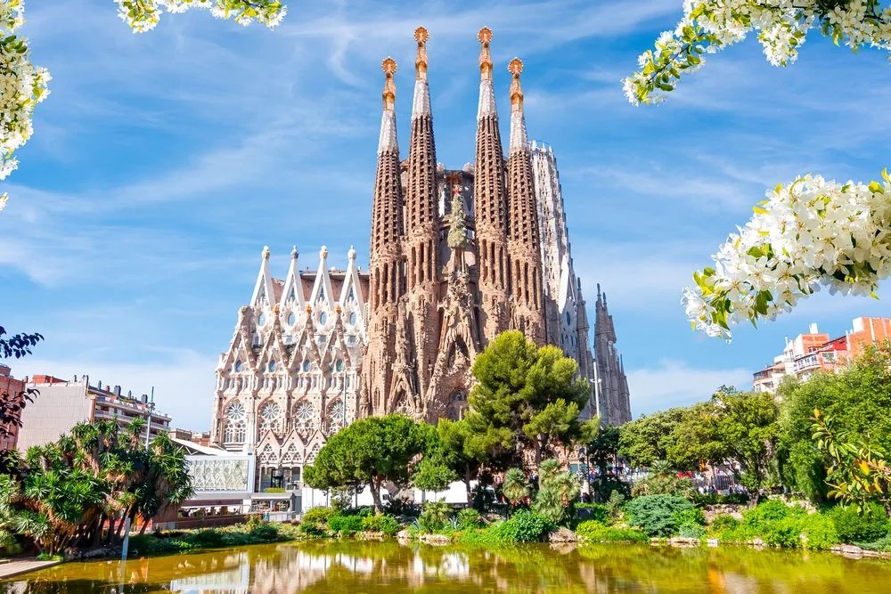Tablou catedrala în Barcelona