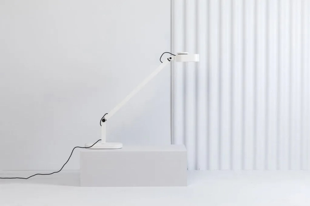 Veioza LED dimabila / Lampa de birou design ultra-modern INVITING alba