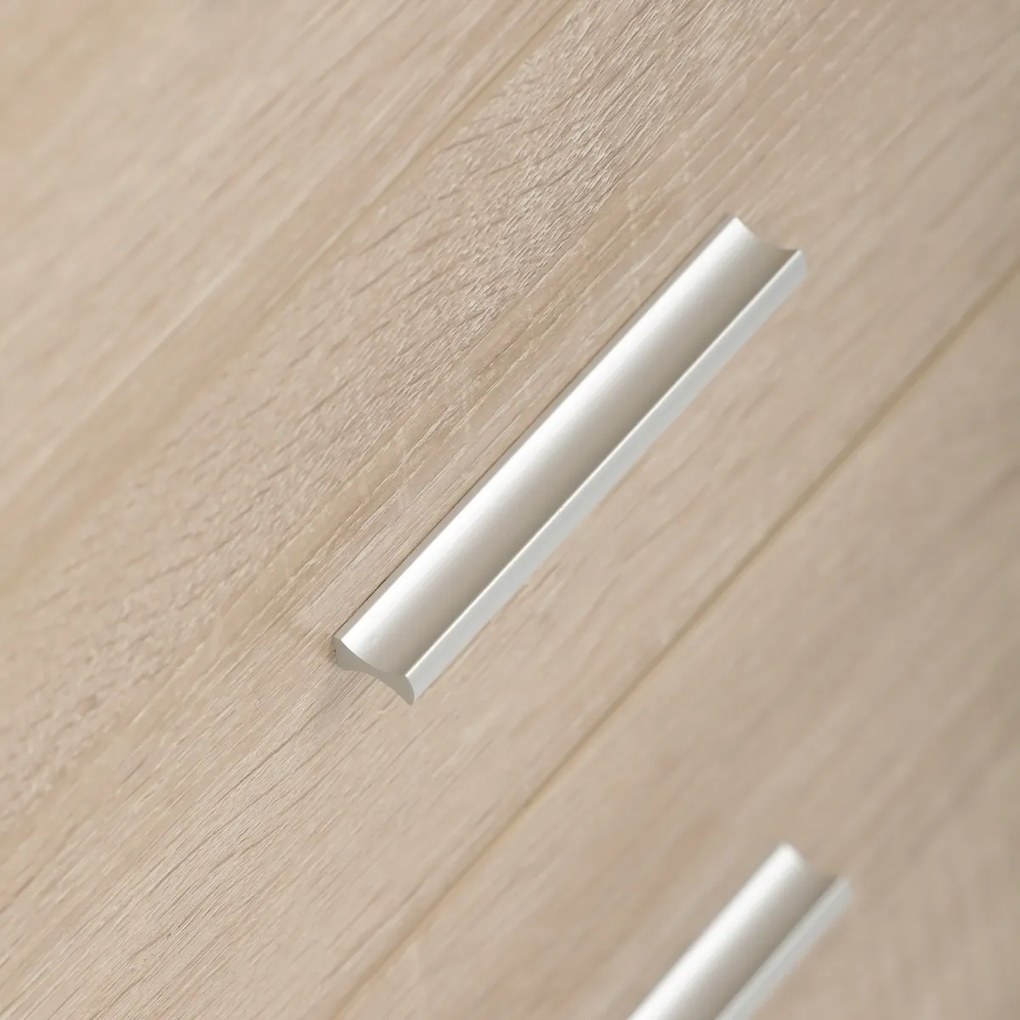 Masă de birou 3218 SON, alb și stejar sonoma