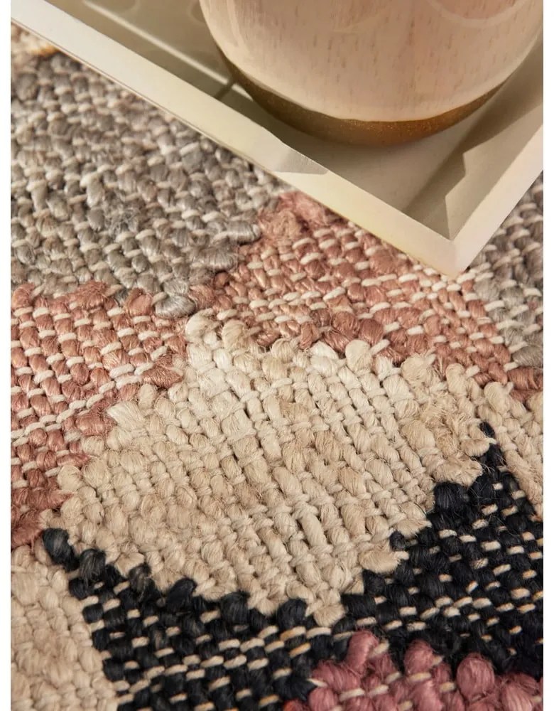 Covor gri țesut manual din iută 200x300 cm Roya Parsa – Elle Decoration