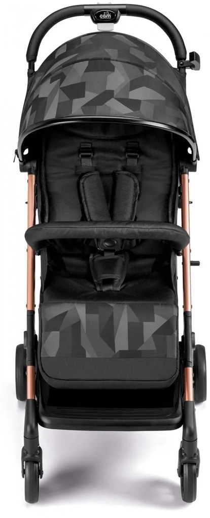 Carucior sport CAM   Compass 2.0 Jacquard Nero, ultra-usor si compact, 0,  4 ani   pana la 22 kg