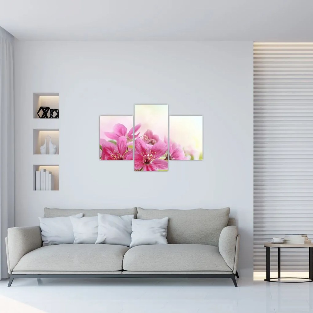 Tablou - Flori roz (90x60 cm)