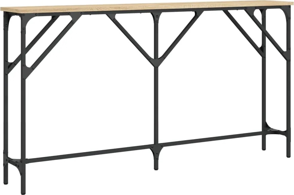 vidaXL Masă consolă, stejar sonoma, 140x23x75 cm, lemn prelucrat