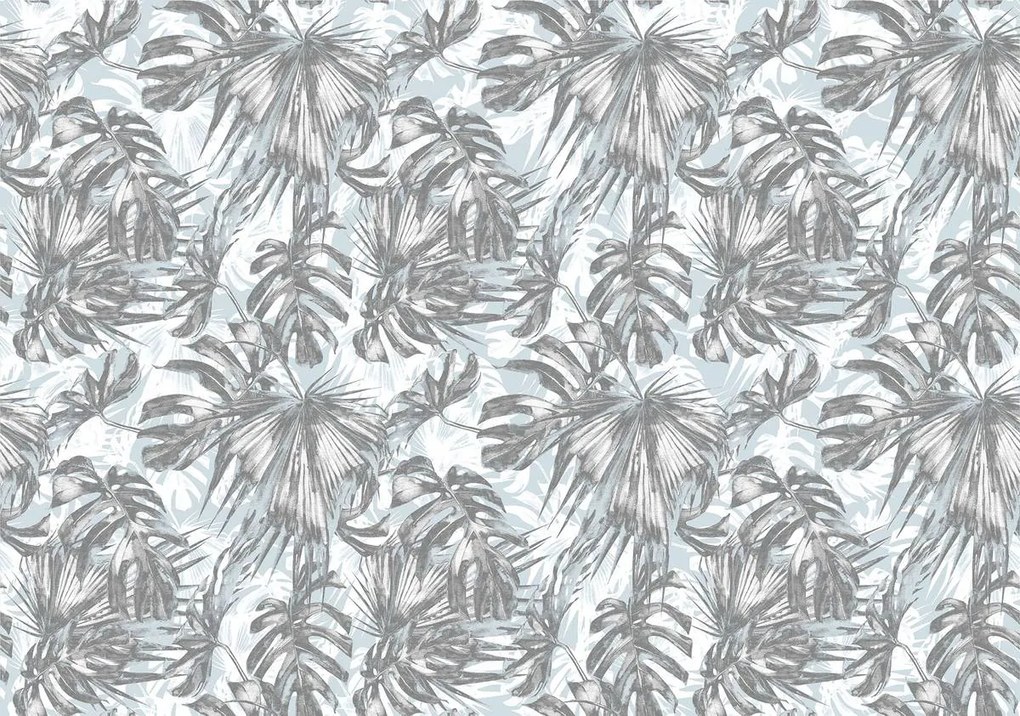 Fototapet - Frunze albastru deschis (254x184 cm)