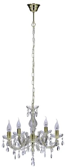 Lustră pe lanț MARIA TERESA 5xE14/40W/230V