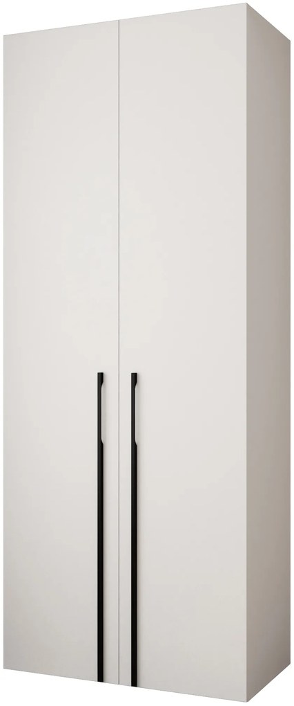 Dulap de haine 100 cm Carmela 50-3 (alb + Negru). 1126765