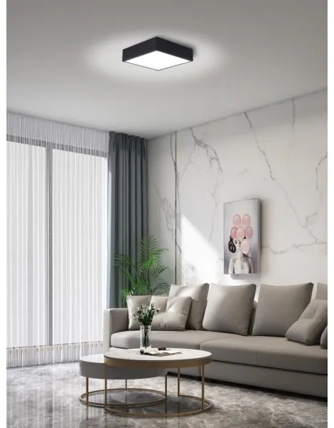 Plafonieră LED dimabilă Immax NEO 07237L CANTO 22W/230V negru Tuya + telecomandă