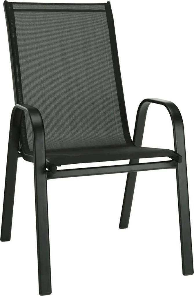 Scaun ALDERA, gri inchis/negru, stofa clasica/otel, 54x72x96 cm
