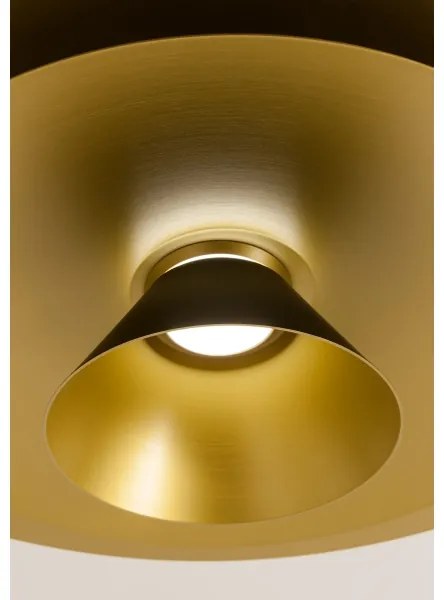 Redo 01-3001 - Lustră suspendată pe cablu FARGO LED/16,5 W/230 V, Ø 50 cm, negru/auriu