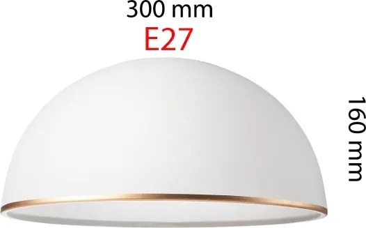 Abajur de rezervă Retro II 00503 E27 300x160 mm