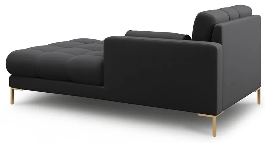 Șezlong gri închis (cu colț pe partea dreaptă) Bali – Cosmopolitan Design