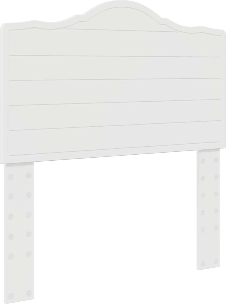 vidaXL Tăblie cap Alb Lucios 75 cm Lemn compozit