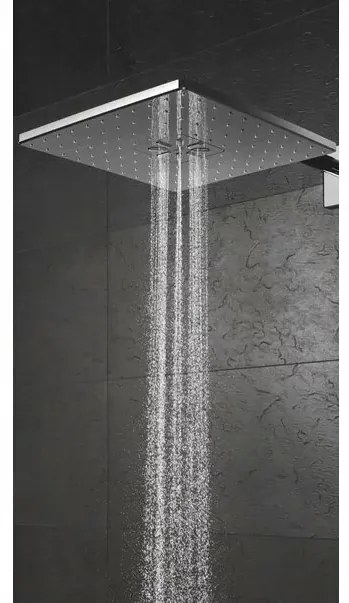 Coloana de dus cu baterie termostatata Grohe Euphoria 310 Cube Duo cu 1 functie